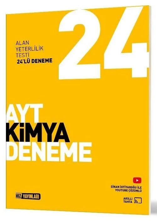 YKS AYT Kimya 24 Deneme Hız Yayınları