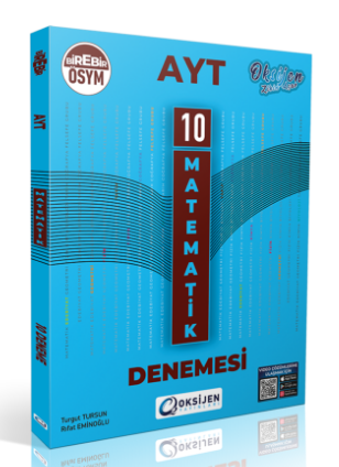 YKS AYT Matematik 15 Deneme Oksijen Yayınları