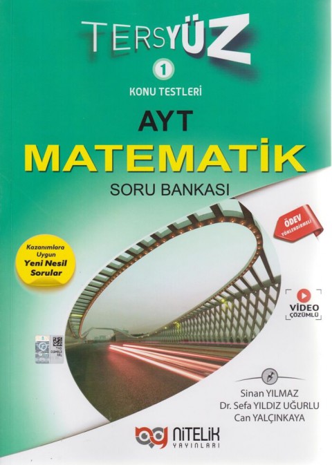 YKS AYT Matematik Tersyüz Soru Kitabı Nitelik Yayınları