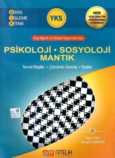 YKS AYT Psikoloji Sosyoloji Mantık Ders İşleme Kitabı Nitelik Yayınları