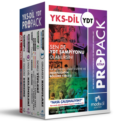 YKS-DİL Pro Pack (8 Kitap) Modadil Yayınları