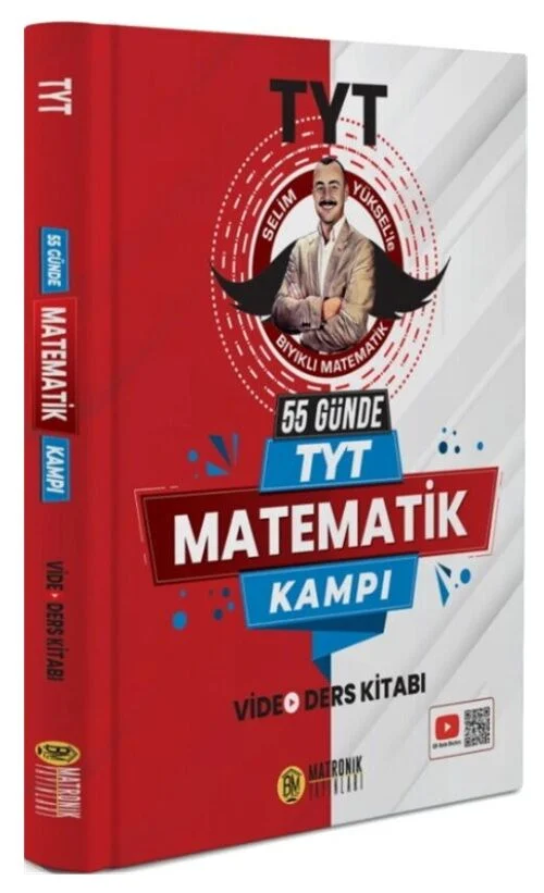 YKS TYT 55 Günde Matematik Kampı Video Ders Kitabı - Selim Yüksel Bıyıklı Matematik