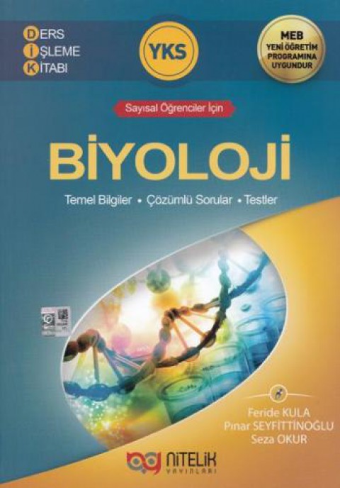 YKS TYT AYT Biyoloji Ders İşleme Kitabı Nitelik Yayınları