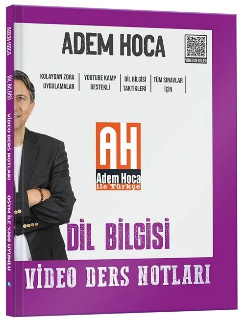 YKS TYT KPSS DGS ALES Dil Bilgisi Video Ders Kitabı - Adem Keleş KR Akademi Yayınları