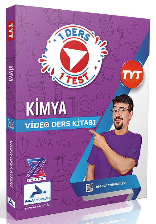 YKS TYT Kimya Z Takımı 1 Ders 1 Test Video Ders Kitabı Paraf Yayınları