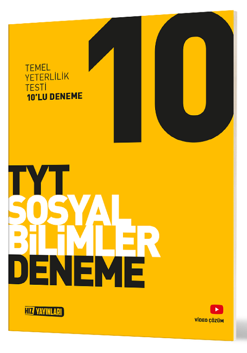 YKS TYT Sosyal Bilimler 10 Deneme Hız Yayınları