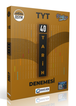 YKS TYT Tarih 40 Deneme Oksijen Yayınları YKS TYT Tarih 40 Deneme Oksijen Yayınları