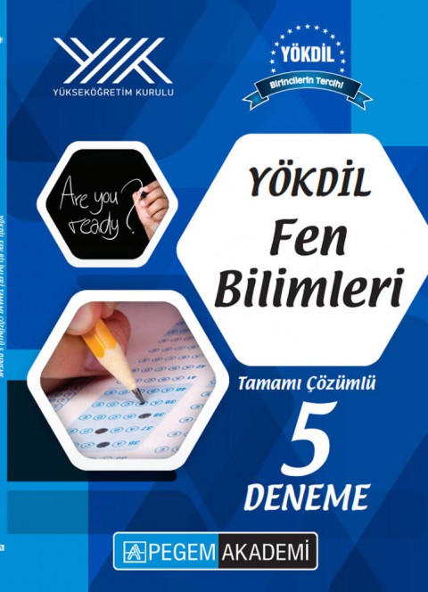 YÖKDİL Fen Bilimleri Tamamı Çözümlü 5 Deneme Pegem Akademi Yayıncılık