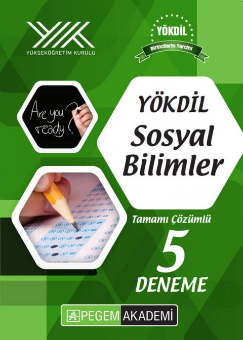 YÖKDİL Sosyal Bilimler Tamamı Çözümlü 5 Deneme Pegem Akademi Yayıncılık