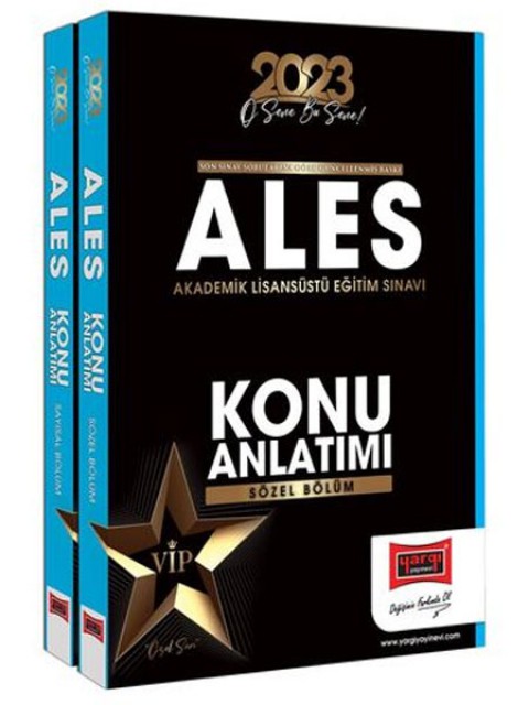 2023 ALES Sayısal ve Sözel Konu Anlatımlı Set (2 Cilt) Yargı Yayınları