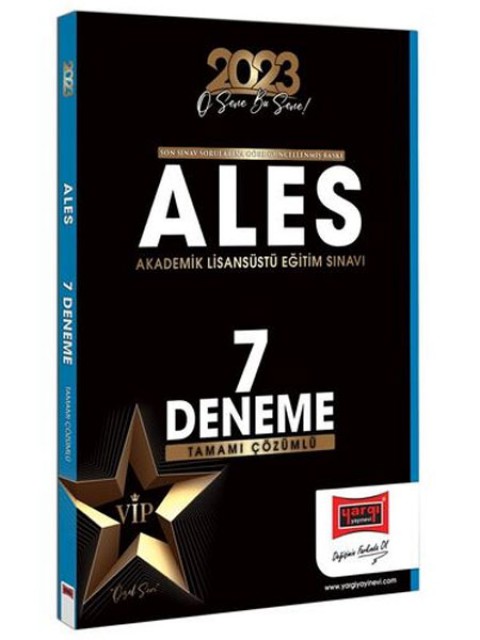 2023 ALES Tamamı Çözümlü 7 Deneme Yargı Yayınları