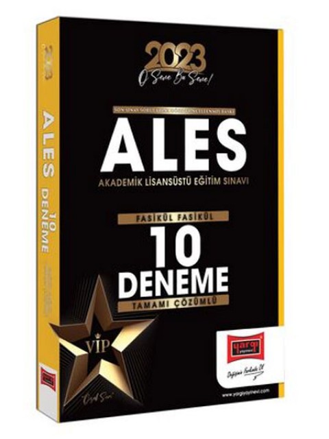 2023 ALES Tamamı Çözümlü Fasikül 10 Deneme Sınavı (21 Ağustos 2022 Sınavına Göre ) Güncellenmiş Baskı Yargı Yayınları