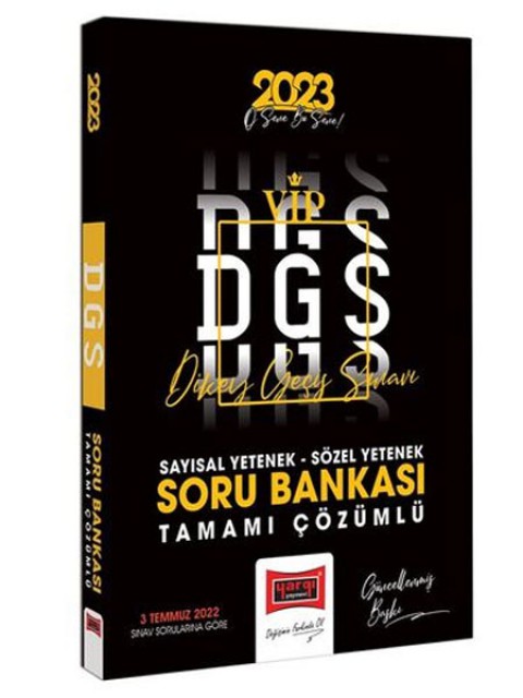 2023 DGS Sayısal-Sözel Yetenek Tamamı Çözümlü Soru Bankası Yargı Yayınları