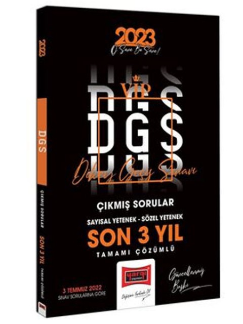 2023 DGS Son 3 Yıl Tamamı Çözümlü Çıkmış Sınav Soruları Yargı Yayınları