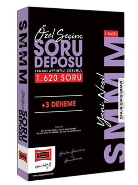 2023 SMMM Tamamı Ayrıntılı Çözümlü Özel Seçim Soru Deposu +3 Deneme Yargı Yayınları