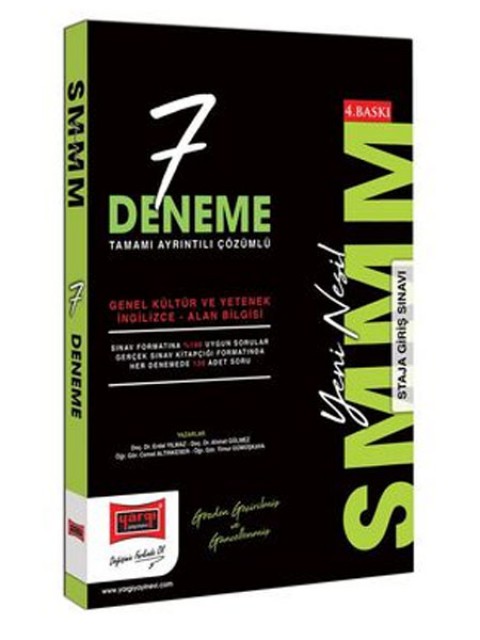 2023 SMMM Tamamı Çözümlü 7 Deneme Sınavı 4.Baskı Yargı Yayınları