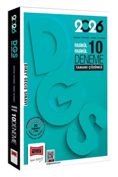 Yargı 2026 DGS Sayısal-Sözel Yetenek Tamamı Çözümlü 10 Deneme Yargı Yayınları