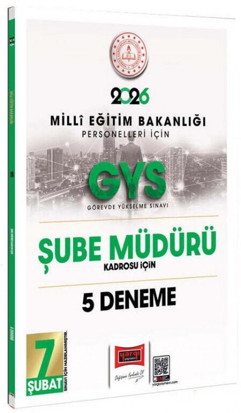 Yargı 2026 GYS MEB Milli Eğitim Bakanlığı Şube Müdürü 5 Deneme Yargı Yayınları