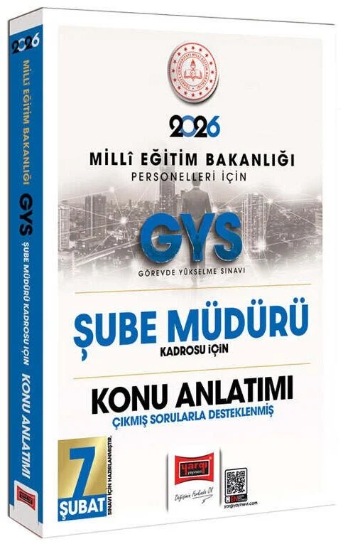 Yargı 2026 GYS MEB Milli Eğitim Bakanlığı Şube Müdürü Konu Anlatımı Yargı Yayınları