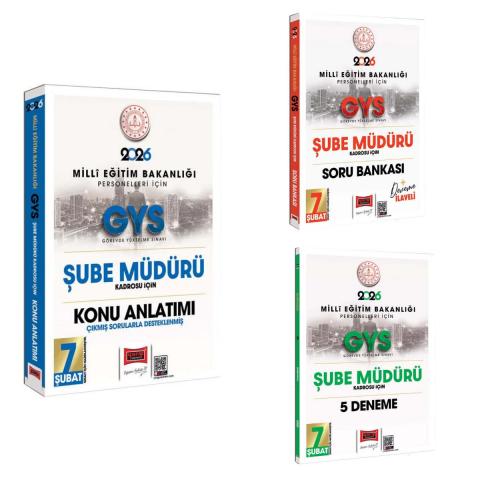 Yargı 2026 GYS MEB Milli Eğitim Bakanlığı Şube Müdürü Konu + Soru + Deneme Seti Yargı Yayınları