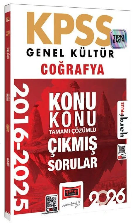 Yargı 2026 KPSS Coğrafya Çıkmış Sorular 2016-2025 Konu Konu Çözümlü Yargı Yayınları