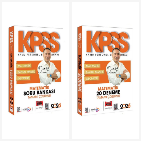 Yargı 2026 KPSS Matematik Çözümlü Soru Bankası ve Deneme Seti - Deniz Atalay Yargı Yayınları
