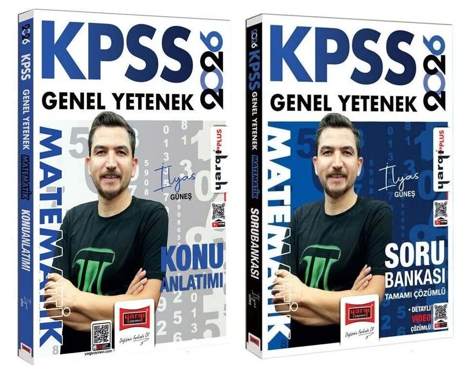 Yargı 2026 KPSS Matematik Konu + Soru Bankası 2 li Set - İlyas Güneş Yargı Yayınları