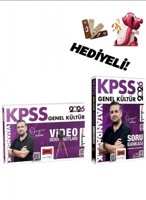 Yargı 2026 KPSS Vatandaşlık Video Ders Notları + Soru Bankası 2 li Set - Özgür Özkınık Yargı Yayınları