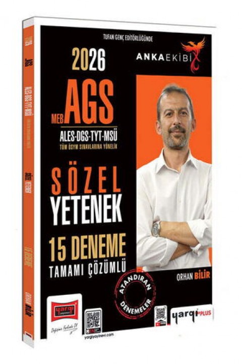 Yargı 2026 MEB-AGS ALES DGS TYT MSÜ Anka Ekibi Sözel Yetenek Tamamı Çözümlü 15 Deneme Yargı Yayınları