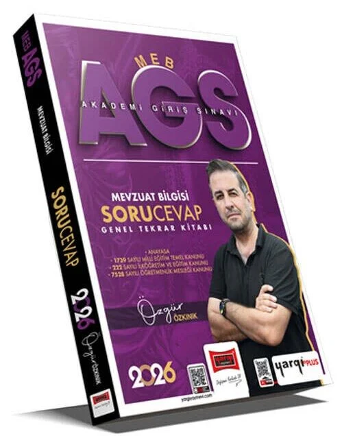 Yargı 2026 MEB-AGS Mevzuat Bilgisi Soru Cevap Genel Tekrar Kitabı - Özgür Özkınık Yargı Yayınları