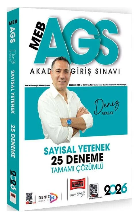 Yargı 2026 MEB-AGS Sayısal Yetenek 25 Deneme Çözümlü - Deniz Atalay Yargı Yayınları