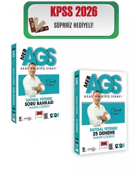 Yargı 2026 MEB-AGS Sayısal Yetenek Soru Bankası ve Deneme Seti Deniz Atalay Yargı Yayınları