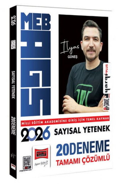 Yargı 2026 MEB-AGS Sayısal Yetenek Tamamı Çözümlü 20 Deneme İlyas Güneş Yargı Yayınları