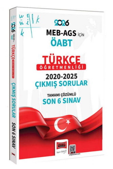 Yargı 2026 ÖABT MEB-AGS Türkçe Öğretmenliği Tamamı Çözümlü Son 6 Sınav Çıkmış Sorular Yargı Yayınları