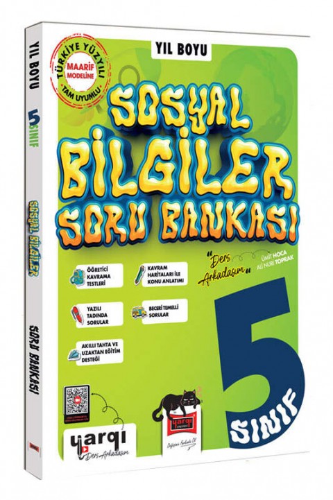 Yargı 5.Sınıf Sosyal Bilgiler Yıl Boyu Soru Bankası Yargı Yayınları