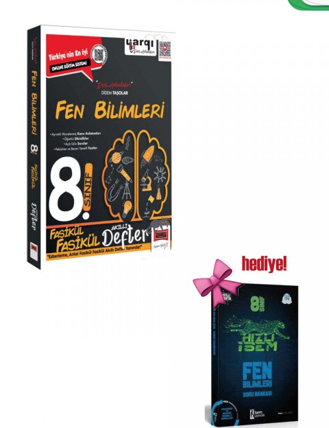 Yargı 8.Sınıf Fen Bilimleri Fasikül Fasikül Akıllı Defter + Fen Bilimleri Soru Hediyeli