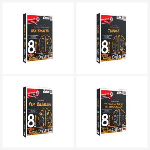 Yargı 8.Sınıf Tüm Dersler Fasikül Fasikül Akıllı Defter Seti 4 Kitap Yargı Yayınları