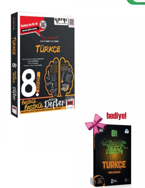 Yargı 8.Sınıf Türkçe Fasikül Fasikül Akıllı Defter + Türkçe Soru Hediyeli
