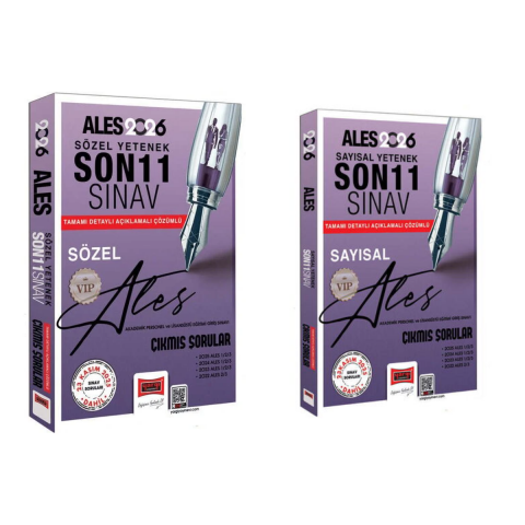Yargı Yayınları 2026 ALES Sayısal - Sözel Yetenek Son 11 Sınav Çıkmış Sorular Seti 2 Kitap Yargı Yayınları