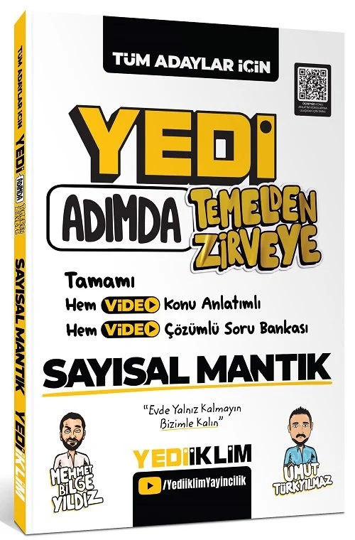 Tüm Adaylar İçin Yedi Adımda Temelden Zirveye Sayısal Mantık Video Konu Anlatımlı Yediiklim Yayınları