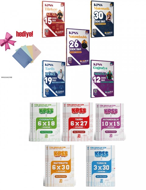 Yediiklim 2026 KPSS Atölye Serisi Tüm Dersler Deneme Sınavı Full Set 10 Kitap Yediiklim ve Bigelio Yayıncılık