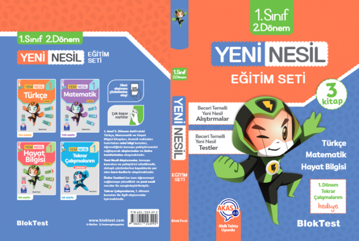 Yeni Nesil Eğitim Seti 1 Sınıf 2 Dönem Blok Test Yayınları