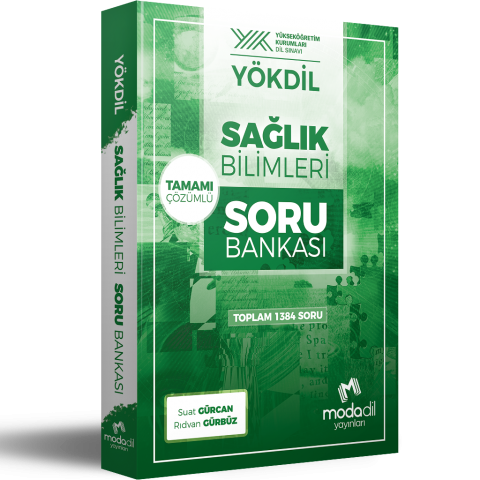 YökDİL Sağlık Bilimleri Tamamı Çözümlü Soru Bankası Modadil Yayınları