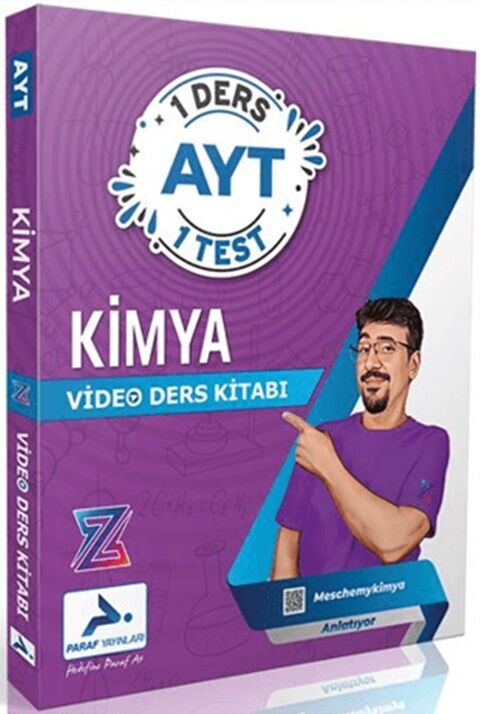 Z Takımı AYT Kimya 1 Ders 1 Test Video Ders Kitabı Paraf Yayınları Z Takımı AYT Kimya 1 Ders 1 Test Video Ders Kitabı Paraf Yayınları