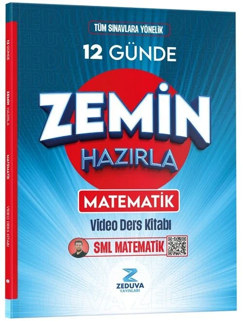 YKS TYT KPSS SML Matematik 12 Günde Zemin Hazırla Video Ders Kitabı - İsmail Kocabaş Zeduva Yayınları