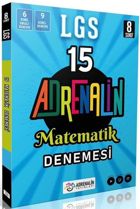 8.Sınıf Matematik 15 Branş Deneme Adrenalin Yayınları