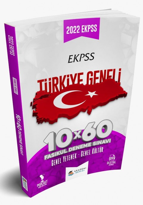 EKPSS Türkiye Geneli 10 x 60 Fasikül Deneme Akademi Denizi Yayınları