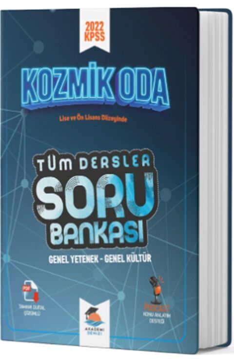 KPSS Lise Önlisans Tüm Dersler Kozmik Oda Soru Bankası Akademi Denizi Yayınları