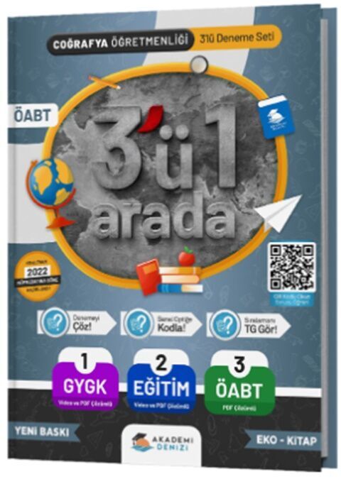 ÖABT Coğrafya Öğretmenliği 3 lü Deneme Akademi Denizi Yayınları