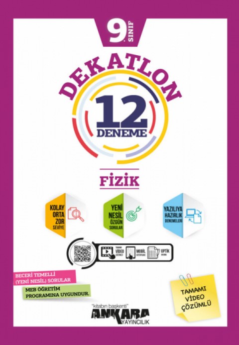 9.SIINIF Fizik DEKATLON 12 Deneme Sınavı Ankara Yayıncılık 